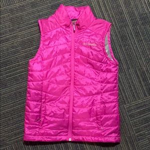 hot pink colombia vest